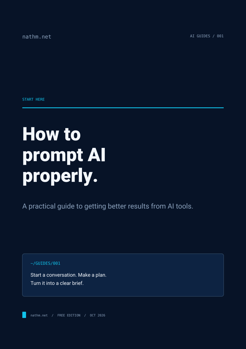 Cover of How to Prompt AI Properly
